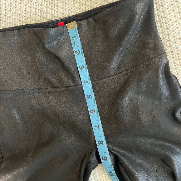 SPANX Faux Leather Leggings Black Size Small - Picture 10 of 12